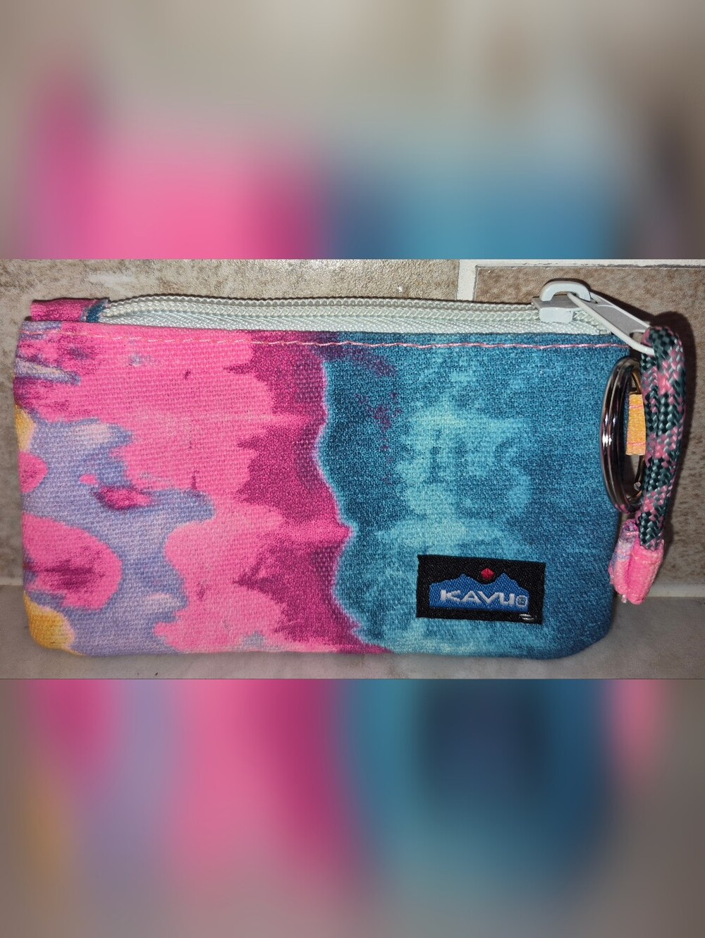 KAVU Stirling double-sided slim zip wallet, Change Purse
